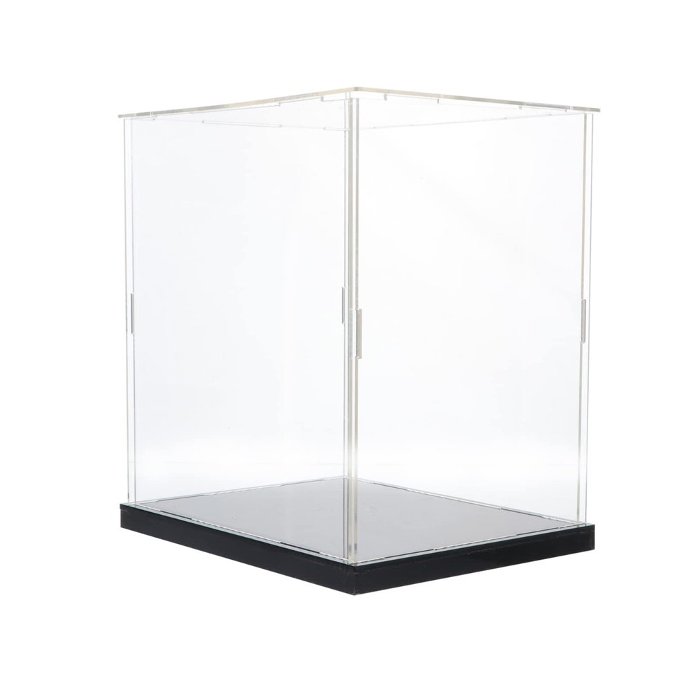 Zerodeko Transparent Acrylic Display Box for Collectibles High- Storage Case for Figures and Models Easy Assembly for Artwork and Memorabilia