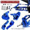RCMYou Upgrades Part for 1/10 Slash 2WD,Alloy Front Rear Suspension Arm,Caster Block,Steering Blocks,Rear Stub Axle Carriers,Steering Block,Shock Tower,Front Bulkhead Upgrades Set,Navy Blue view 2
