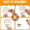 Suclain 48 Pieces Basketball Hoop Snack Cups Basketball Party Decorations Paper Party Supplies Kids Paper Snack Cups Disposable Treat Food Bowls for Ball Themed Birthday Favors view 3