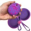 JCHPINE Hard Carrying Case and Silicone Cover Compatible with Tamagotchi Pix Interactive Virtual Pet Game Machine, Screen Film Protector for Tamagotchi Pix Accessories(Purple-Pink) view 4