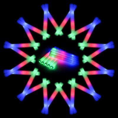 Jiahz 210 PCS Foam Glow Sticks For Wedding, Foam Light Up Sticks with 3 Modes Colorful Flashing, Light Up Foam Sticks, Glow Sticks Bulk Party Pack For Wedding, Concert, Party, Raves, Events