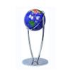 SZWH Premium Practical Floor Standing World Globe with Silver Metal Frame Antique Geographical Globe 720 Rotating Globe 16.5 Inch view 1