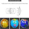 SZWH Premium Practical Floor Standing World Globe with Silver Metal Frame Antique Geographical Globe 720 Rotating Globe 16.5 Inch view 4