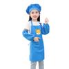 DAISHA 5 Sets of 3-Pack Chef's Hats Sleeves Apron Set for Children for Handmade Class,Painting,Cooking Baking Cake & Playing. view 1