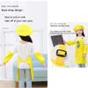 DAISHA 5 Sets of 3-Pack Chef's Hats Sleeves Apron Set for Children for Handmade Class,Painting,Cooking Baking Cake & Playing. view 4