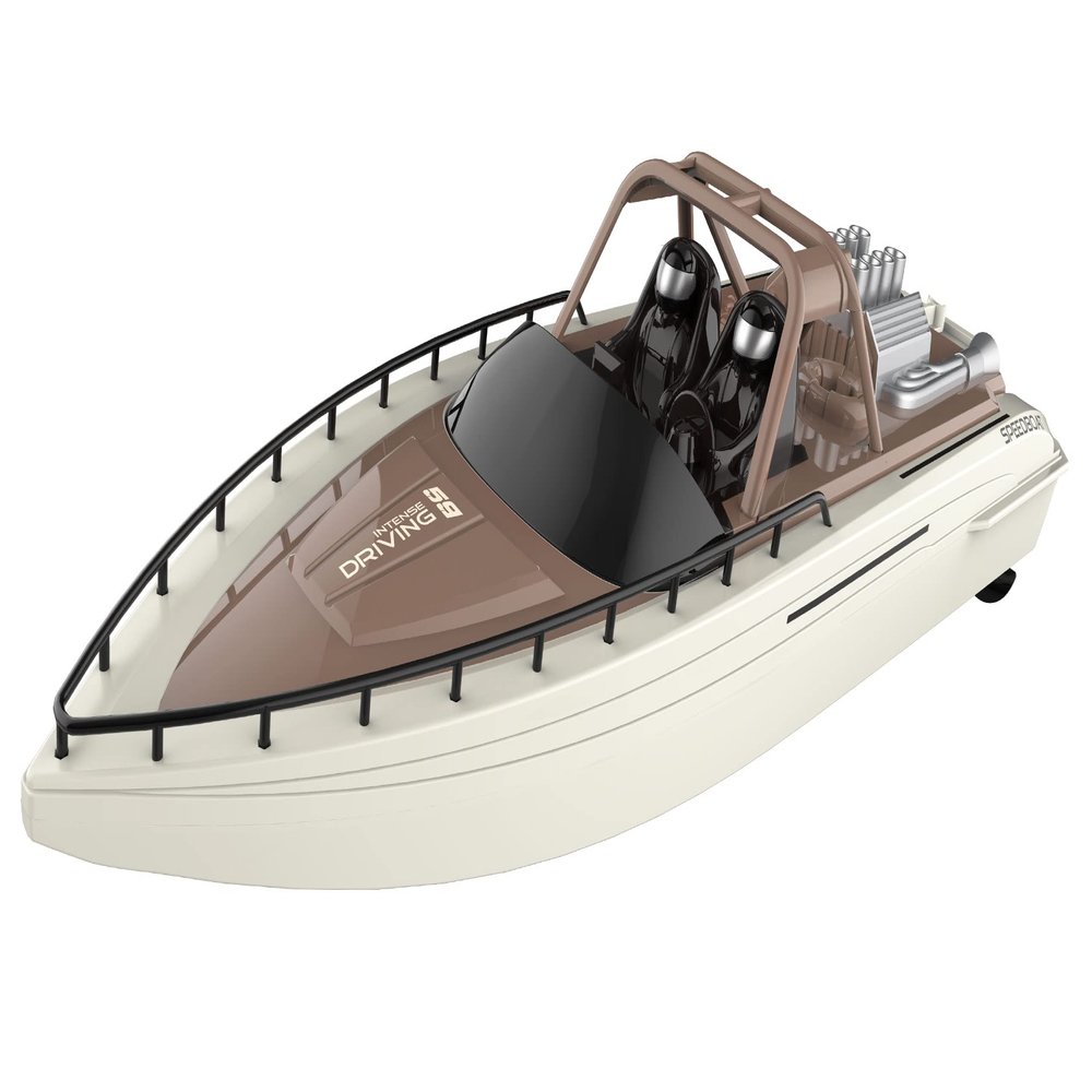 Amewi Aimee Speed Boot 26101 380mm 15 km/h 2.4 GHz RTR brown/White Cream