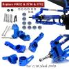 RCMYou Upgrades Part for 1/10 Slash 2WD,Alloy Front Rear Suspension Arm,Caster Block,Steering Blocks,Rear Stub Axle Carriers Upgrades Hops Up Set for Slash 2WD,Navy Blue view 2
