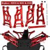 RCMYou Upgrades Part for 1/10 Slash 2WD,Alloy Front Rear Suspension Arm,Caster Block,Steering Blocks,Rear Stub Axle Carriers Upgrades Hops Up Set for Slash 2WD,Red view 3