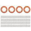 GoolRC 4PCS RC Beadlock Wheel Rims Replacement Ring for 1.9 Inch Wheels Rims Compatible with 1/10 Traxxas TRX4 SCX10 90046 90047 RC Crawler Car, Outer Diameter: 53mm, Inside Diameter: 38mm (Orange) view 2