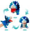 Cuteoy Plush Triceratops Hand Puppet Stuffed Animal Toy Open Movable Mouth Creative Role Play Storytelling Dinosaur Plushies Gifts for Kids Toddlers Birthday Christmas view 4