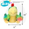Cuteoy Plush Caudipteryx Hand Puppet Stuffed Animal Toy Open Movable Mouth Creative Role Play Storytelling Dinosaur Plushies Gifts for Kids Toddlers Birthday Christmas view 2