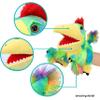 Cuteoy Plush Caudipteryx Hand Puppet Stuffed Animal Toy Open Movable Mouth Creative Role Play Storytelling Dinosaur Plushies Gifts for Kids Toddlers Birthday Christmas view 3