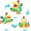 Cuteoy Plush Caudipteryx Hand Puppet Stuffed Animal Toy Open Movable Mouth Creative Role Play Storytelling Dinosaur Plushies Gifts for Kids Toddlers Birthday Christmas view 4