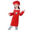 DAISHA 5 Sets of 3-Pack Chef's Hats Sleeves Apron Set for Children for Handmade Class,Painting,Cooking Baking Cake & Playing. view 1