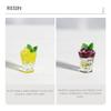 Zerodeko 3pcs Miniature Juice Models Artificial Drink Ornaments for Dollhouse Decor Realistic Resin Cups in Mint and Caramel Flavors Miniature Accessory for view 2