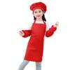 DAISHA 5 Sets of 3-Pack Chef's Hats Sleeves Apron Set for Children for Handmade Class,Painting,Cooking Baking Cake & Playing. view 1