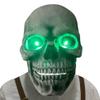 KLEOAD Full Head Halloween Skull Skeleton Mask with Movable Jaw Scary Latex Helmet for Cosplay Party Props, Creepy Skeleton Helmet view 1