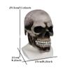 KLEOAD Full Head Halloween Skull Skeleton Mask with Movable Jaw Scary Latex Helmet for Cosplay Party Props, Creepy Skeleton Helmet view 2