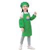 DAISHA 5 Sets of 3-Pack Chef's Hats Sleeves Apron Set for Children for Handmade Class,Painting,Cooking Baking Cake & Playing. view 1
