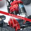 OGRC Aluminum Assembled Transmission Case Complete Gearbox Upgrade Parts for Axial SCX24 RC Crawler Car (Red) view 3