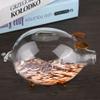 Piggy Bank for Boys,Coin Bank Cute Transparent Glass Money Bank Large Savings Jar Gift for Girls Boys for ChristmasBirthday, Festival,Baby Shower(7.1 x 4.7 x 4.7inch) view 3