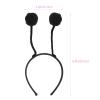 KALLORY 6pcs Fur Ball Headband Bee Hair Decor Party Headband Antenna Costume Antenna Head Boppers Hair Bands Dresses for Kids Headwear for Party Halloween Child Iron Wire view 2