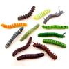 DOYIFUN 12 Pcs Simulation Caterpillar Fake Worm Crawling Insects Science Educational Learning Toys Halloween Prank Joke Toy Party Favors view 1