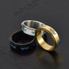 Meilord Glow in the Dark Luminous Cat Face Spinner Ring Stainless Steel Pet Animal Kitten Fidget Anxiety Ring for Women and Men Rotatable Stress Relieve Worry Rings view 3