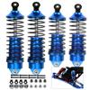 4PCS Aluminum Front Rear RC Shocks Upgrades Part for 1/10 Slash 2WD 4x4 Rustler 2WD 4X4 Stampede 2WD 4X4 Hoss 4X4 2WD Rally, Big Bore Full Metal RC Shock Absorber,5862 3760 3762,Navy Blue view 1