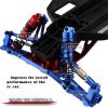 4PCS Aluminum Front Rear RC Shocks Upgrades Part for 1/10 Slash 2WD 4x4 Rustler 2WD 4X4 Stampede 2WD 4X4 Hoss 4X4 2WD Rally, Big Bore Full Metal RC Shock Absorber,5862 3760 3762,Navy Blue view 4