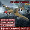 LEAMBE RC Plane 4 Channel Remote Control Airplane - Ready to Fly P-40 Warhawk RC Airplane for Beginners Adult with Xpilot Stabilization System & One Key Aerobatic view 2