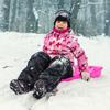 Jamara 461127 Snow Play Bob Karol 80 cm Impact Tensioner Plastic Rope for Pulling, Lightweight, Under 1 kg, Aerodynamic Construction, Pink view 2