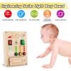 Falecha Busy Board Montessori Toys for 1 Year Old Led Button Push Toys Light Switch Preschool Learning Wooden Sensory for Toddlers 1-3 Baby Gifts Travel Fidget Toy (Vehicle Theme Light Toy) view 2