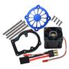 GPM for TRAXXAS 1/8 4WD Sledge sled Aluminum Alloy Motor Radiator with Imported Fan Super Strong Wind view 1