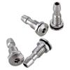 Mxfans 4X Outlet Nozzle Water Valve M6 Silver for RC Boat DIY Connecting view 1