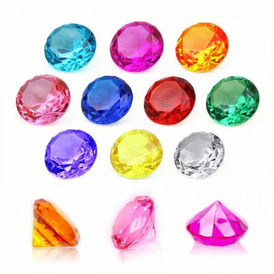 NLR [20pcs 1.58in] Big Size Kids Diamond Toy, Acrylic Gem Set, Pirate Treasure Hunt Toy | Easter Egg Filler | Diving Gems | Swimming Pool Party Favors, Gift for Birthday/Christmas/Easter Prizes