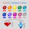 NLR [20pcs 1.58in] Big Size Kids Diamond Toy, Acrylic Gem Set, Pirate Treasure Hunt Toy | Easter Egg Filler | Diving Gems | Swimming Pool Party Favors, Gift for Birthday/Christmas/Easter Prizes view 3