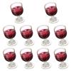 NUOBESTY 10Pcs 1: 12 Wine Glasses Dollhouse Cocktail Glasses Mini Red Wine Drink Cups for Dollhouse Decors Kitchen Accessories Miniature Goblet view 1