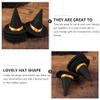 Kisangel 10Pcs Mini Felt Witch Hats Wine Bottle Decorations Halloween Party Handmade Craft Caps view 4