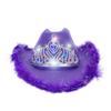 YADIRF Light Up Blinking Tiara Hat For Halloween Cosplay Costume Accessories,Role Play, Holiday Decorations (Purple 1) view 1