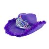 YADIRF Light Up Blinking Tiara Hat For Halloween Cosplay Costume Accessories,Role Play, Holiday Decorations (Purple 1) view 3