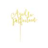 Arthsdite Aged to Perfection Cake Topper, Happy Birthday Engagement Retirement Party Decorations Supplies - Gold Glitter view 3