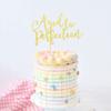 Arthsdite Aged to Perfection Cake Topper, Happy Birthday Engagement Retirement Party Decorations Supplies - Gold Glitter view 4