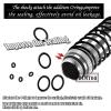 RCMYou RC Shocks Absorber Upgrades Part for 1/10 Lasernut U4, Tenacity DB Pro,TENACITY TT Pro 4WD SCT,4PCS Aluminum Front Rear Big Bore RC Shocks Damper,90mm 100mm Metal Hop Ups,#LOS233011,Silver view 3