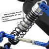 RCMYou RC Shocks Absorber Upgrades Part for 1/10 Lasernut U4, Tenacity DB Pro,TENACITY TT Pro 4WD SCT,4PCS Aluminum Front Rear Big Bore RC Shocks Damper,90mm 100mm Metal Hop Ups,#LOS233011,Silver view 4