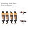 Aluminum Oil Filled RC Shock Absorber 55mm for Tamiya Tt-01 Mf-01x 1/10 RC Car Upgrade Part 4 pcs/set(Yellow) view 4