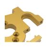 Aluminum Motor Mount Seat Holder for RC Hobby 1/14 Wltoys 144001 Buggy Upgrades Parts (Yellow) view 2