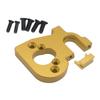 Aluminum Motor Mount Seat Holder for RC Hobby 1/14 Wltoys 144001 Buggy Upgrades Parts (Yellow) view 3