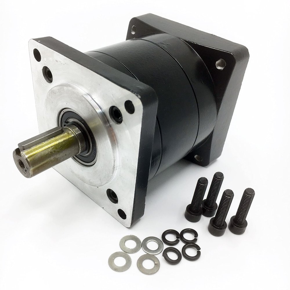 Flange 80mm Servo Planetary Gearbox 5:1 Gear Head Speed Reducer, 19mm Input & 16mm Output Shaft for Nema32 Servo Motor