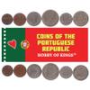 6 Coins from Portugal | Portuguese Coin Set Collection 10 20 50 Centavos 1 2.50 5 Escudos | Circulated 1927-1969 | Ship | Republica | Quinas view 1